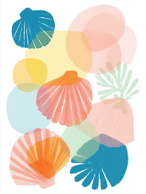 JPG 모양 디자인 예술 바다 컬러 백그라운드 패턴 일러스트 자연 추상 조개 생물 장식 원형 감각 화려 조화 뷰티풀 색감 경관 국내일러스트 AI일러스트 AI콘텐츠 도형 컨셉 무늬 어패류 풍경 생태계 파일형식