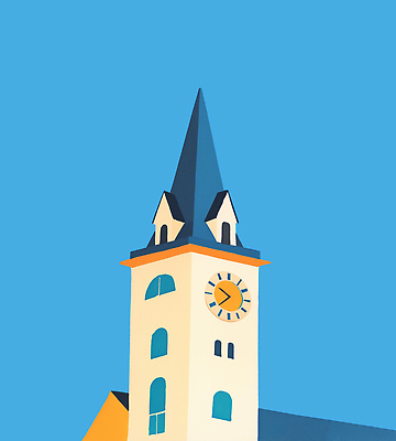 PSD 디자인 예술 컬러 여행 일러스트 풍경 건물 파란색 매력적 도시 구출 시계탑 전망대 첨탑 조화 뷰티풀 국내일러스트 건축물 컨셉 탑 도움 파일형식