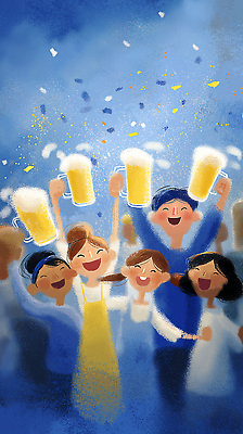 JPG 기념일 일러스트 상상 맥주 웃음 여러명 친구 파티 축제 기쁨 모임 축하 분위기 즐거움 소통 락페스티벌 순간 국내일러스트 AI일러스트 AI콘텐츠 감정 다수 컨셉 관계 주류 표정 사람 이벤트 파일형식