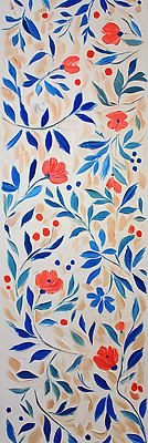 JPG 식물 디자인 꽃 화초 예술 컬러 잎 패턴 일러스트 벽면 창조 장식 공간 분위기 타일 모던 화사함 국내일러스트 AI일러스트 AI콘텐츠 벽 컨셉 무늬 파일형식