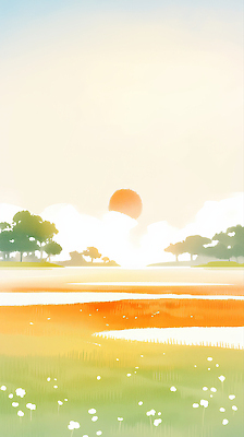 JPG 나무 구름 사계절 호수 컬러 일러스트 자연 하늘 풍경 여름 빛 태양 반사 고요 일몰 탐험 수면 저녁 조화 뷰티풀 국내일러스트 AI일러스트 AI콘텐츠 자연요소 식물 계절 물 노을 야간 생태계 파일형식