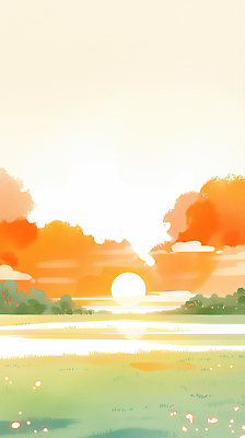 JPG 식물 구름 공원 호수 여유 일러스트 자연 하늘 풍경 여름 햇빛 반사 고요 일몰 저녁 뷰티풀 차분 국내일러스트 AI일러스트 AI콘텐츠 자연요소 계절 공공시설 감정 컨셉 태양 노을 야간 생태계 파일형식
