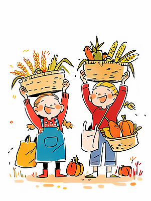 JPG 전통 행복 농업 채소 과일 일러스트 가족 자연 웃음 일상 농작물 농장 소풍 바구니 기쁨 수확 가을 농부 풍요 국내일러스트 AI일러스트 AI콘텐츠 직업 계절 감정 산업 컨셉 관계 표정 라이프 야외활동 생태계 파일형식