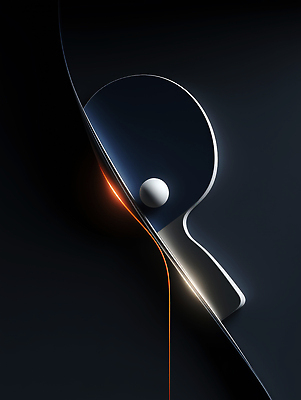 JPG 모양 편집이미지 디자인 스포츠 컬러 곡선 조명 라켓 탁구 모던 질감 탁구공 창의성 이미지편집 AI컴퓨터그래픽 AI콘텐츠 선 스포츠용품 공 구기 탁구용품 파일형식