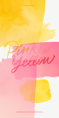PSD 디자인 예술 분홍색 컬러 백그라운드 일러스트 캘리그라피 수채화 노란색 물감 매력적 표현 감각 그림 작품 화사함 조화 창의력 스타일 국내일러스트 컨셉 미술 미술도구 파일형식