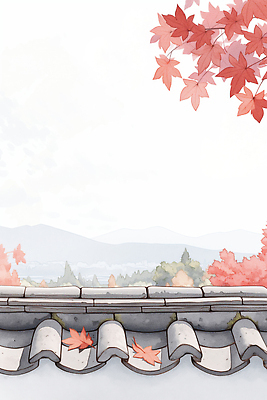 JPG 나무 전통 문화 단풍 잎 일러스트 자연 하늘 바람 산 한국 풍경 일상 평화 정원 가을 장면 기와지붕 뷰티풀 경관 국내일러스트 AI일러스트 AI콘텐츠 자연요소 식물 계절 아시아 컨셉 지붕 날씨 기와 라이프 생태계 파일형식