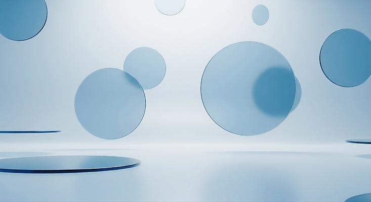 JPG 모양 편집이미지 디자인 백그라운드 추상 그래픽 파란색 평화 공간 원형 부자 명상 모던 심플 조화 이미지편집 AI컴퓨터그래픽 AI콘텐츠 도형 컬러 컨셉 무늬 파일형식