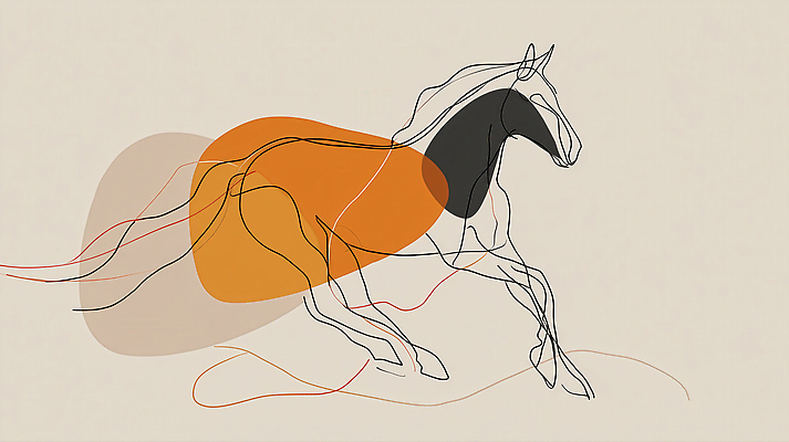 JPG 모양 동물 디자인 감정 예술 선 컬러 백그라운드 패턴 일러스트 모션 추상 흑백 그래픽 표현 말_게임 그림 역동적 창의성 국내일러스트 AI일러스트 AI콘텐츠 컨셉 무늬 촬영기법 파일형식