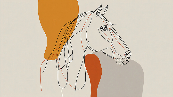 JPG 모양 동물 디자인 감정 선 백그라운드 일러스트 따뜻함 표현 말_게임 그림 작품 강렬 뷰티풀 국내일러스트 AI일러스트 AI콘텐츠 미술 파일형식