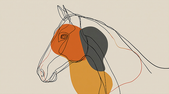 JPG 모양 디자인 예술 선 컬러 일러스트 추상 따뜻함 그래픽 표현 말_게임 그림 윤곽 판화 색채 창작 국내일러스트 AI일러스트 AI콘텐츠 무늬 미술 파일형식