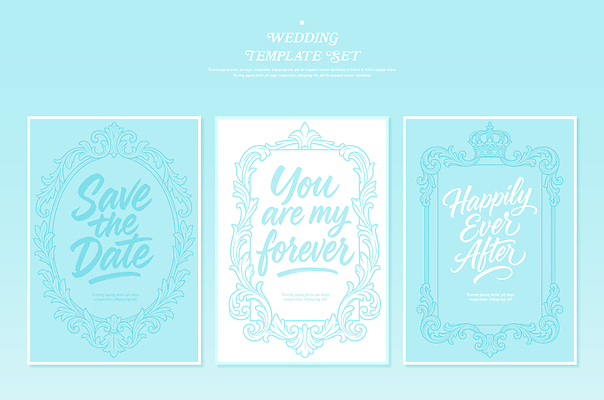 디자인 결혼 백그라운드 일러스트 결혼식 이벤트 그래픽 장식 세트 메시지 우아함 청첩장 초대장 청록색 스타일 국내일러스트 AI파일 카드프레임 컬러 컨셉 카드_감사 프레임 파일형식 벡터