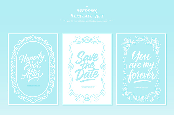 디자인 행복 백그라운드 일러스트 결혼식 문구용품 사랑 그래픽 장식 파란색 세트 축하 그림 청첩장 약속 초대장 영원 국내일러스트 AI파일 카드프레임 감정 컬러 결혼 컨셉 카드_감사 프레임 오브젝트 파일형식 벡터