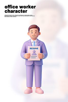 PSD 편집이미지 캐릭터 백그라운드 직장 웃음 정장 비즈니스라이프 구직 표현 사무원 그림 일자리 이력서 편집3D 직업 라이프스타일 옷 컨셉 회사 비즈니스 표정 3D 파일형식
