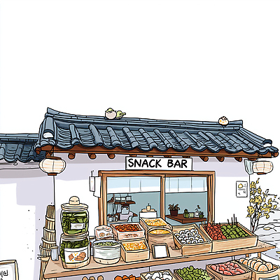 JPG 건축 문화 음식 일러스트 재료 자연 디저트 판매 상점 식사 수확 신선 상품 고객 지역 방문 전통시장 국내일러스트 AI일러스트 AI콘텐츠 전통 농업 시장 생태계 파일형식