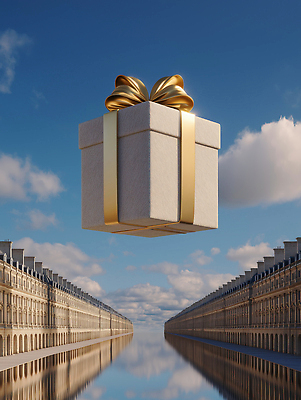 JPG 구름 편집이미지 하늘 선물 풍경 건물 상자 반사 세일 달 물가 뷰티풀 이미지편집 AI컴퓨터그래픽 AI콘텐츠 자연요소 건축물 파일형식