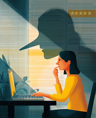 JPG 여자 생각 인터넷 일러스트 창문 손가락 조명 표정 그림자 일상 컴퓨터 사무실 디지털 가림 고민 심리 소통 거짓말 의사소통 국내일러스트 AI일러스트 AI콘텐츠 손 감정 컨셉 비즈니스 모션 사람 라이프 전자제품 파일형식