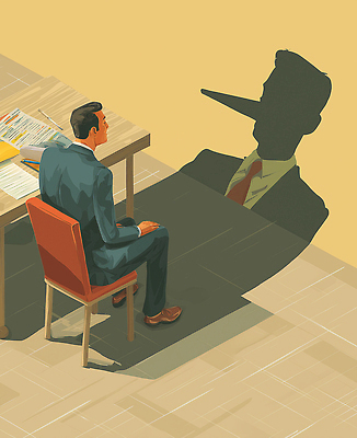 JPG 남자 감정 상징 일러스트 회의 그래프 아이디어 그림자 정장 사무실 노란색 사각형 관찰 무서움 고민 실수 정직 거짓말 진실 창의력 국내일러스트 AI일러스트 AI콘텐츠 도형 옷 컬러 컨셉 비즈니스 모션 사람 파일형식