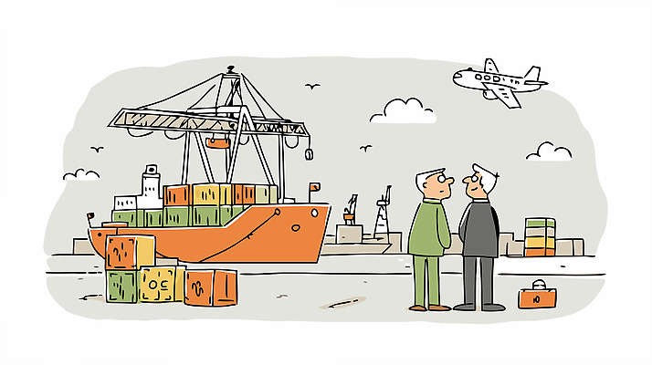 남자 산업 바다 일러스트 비행기 대화 항구 다양 운송업 상품 컨테이너 토론 화물선 상인 오브젝트 항공 무역 교류 물류 선박 국내일러스트 AI파일 다수 수상교통 배_교통 항공교통 교통시설 대중교통 말하기 사람 파일형식 벡터