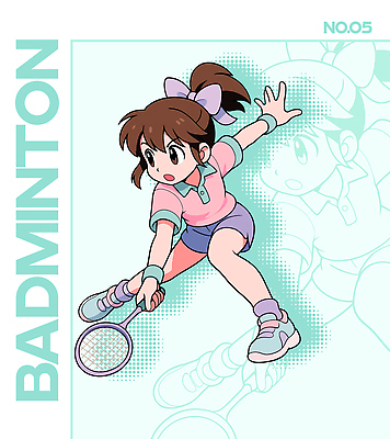 스포츠 포즈 유니폼 일러스트 모션 협력 소녀 경기 여름 친구 운동복 운동 코트 라켓 집중 즐거움 배드민턴 너트 액션 일러캐릭터 AI파일 캐릭터 옷 계절 여자 감정 어린이 스포츠용품 컨셉 관계 건강 구기 외투 공구 파일형식 벡터