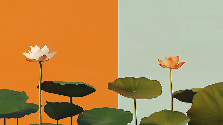 JPG 식물 디자인 꽃 예술 컬러 백그라운드 잎 일러스트 자연 수채화 풍경 장식 여름 고요 수면 연습 조화 뷰티풀 정물화 국내일러스트 AI일러스트 AI콘텐츠 계절 물 그림 생태계 파일형식