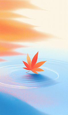 JPG 열매 물결 컬러 단풍 잎 일러스트 자연 하늘 풍경 평화 고요 감상 가을 수면 뷰티풀 순간 청명 국내일러스트 AI일러스트 AI콘텐츠 식물 계절 컨셉 물 생태계 파일형식