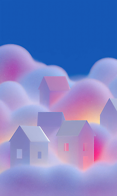 JPG 구름 편집이미지 캐릭터 디자인 감정 예술 컬러 주택 풍경 분위기 편안함 파스텔 뷰티풀 색감 차분 이미지편집 AI컴퓨터그래픽 AI콘텐츠 자연요소 컨셉 학용품 건물 감각 파일형식