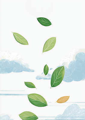 JPG 식물 구름 계절 잎 일러스트 자연 하늘 생명 날리기 바람 풍경 일상 초록색 평화 환경 고요 변화 부드러움 조화 뷰티풀 국내일러스트 AI일러스트 AI콘텐츠 자연요소 컬러 컨셉 모션 날씨 라이프 감각 생태계 파일형식