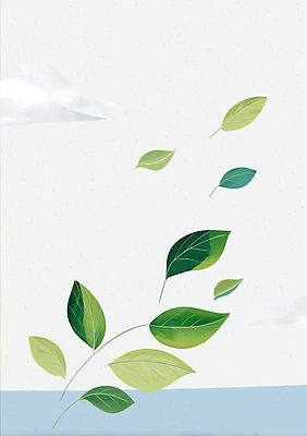 JPG 식물 구름 디자인 예술 백그라운드 잎 일러스트 자연 하늘 나뭇잎 풍경 초록색 파란색 뷰티풀 국내일러스트 AI일러스트 AI콘텐츠 자연요소 컬러 생태계 파일형식