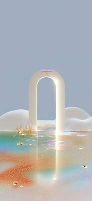 JPG 구름 편집이미지 기독교 예술 바다 자연 풍경 빛 햇빛 평화 수면 신비 조화 뷰티풀 테마 이미지편집 AI컴퓨터그래픽 AI콘텐츠 자연요소 종교 컨셉 물 태양 생태계 파일형식