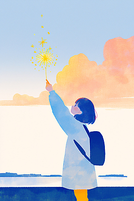 JPG 구름 행복 감정 일러스트 자연 하늘 불꽃놀이 풍경 소녀 일상 평화 물감 꿈 표현 포근함 즐거움 그림 소통 색감 창의성 환상 국내일러스트 AI일러스트 AI콘텐츠 자연요소 여자 어린이 컨셉 놀이 라이프 미술도구 감각 생태계 파일형식