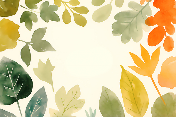 JPG 식물 디자인 계절 꽃 예술 컬러 백그라운드 잎 일러스트 자연 벽지 수채화 장식 편안함 화사함 뷰티풀 상상력 색감 국내일러스트 AI일러스트 AI콘텐츠 컨셉 감각 생태계 파일형식