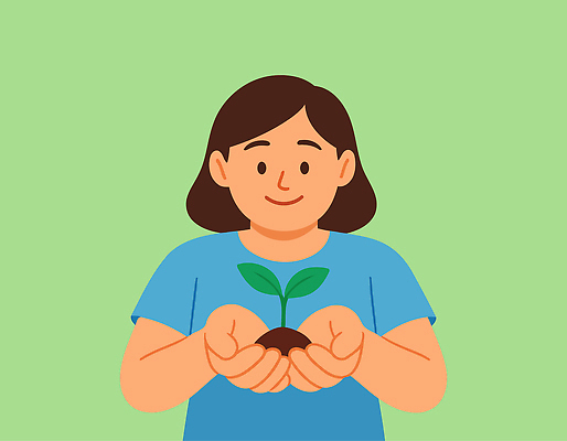 식물 손 교육 행복 지구 어린이 일러스트 자연 생명 사랑 웃음 초록색 환경 희망 흙 기쁨 성장 생태 친환경 국내일러스트 AI파일 감정 컬러 표정 사람 신체부위 생태계 파일형식 벡터