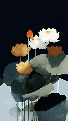 JPG 식물 꽃 컬러 잎 일러스트 자연 생명 연꽃 장식 초록색 여름 정원 물가 수면 우아함 꽃집 수국 조화 뷰티풀 국내일러스트 AI일러스트 AI콘텐츠 계절 컨셉 풍경 물 상점 생태계 파일형식