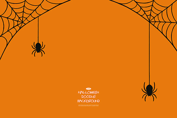 PSD 디자인 기념일 백그라운드 일러스트 이벤트 그래픽 장식 축제 주황색 활발 할로윈 거미줄 즐거움 그림 공포 거미 테마 국내일러스트 감정 컬러 곤충 컨셉 파일형식