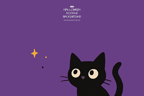 PSD 동물 별 백그라운드 일러스트 디저트 풍경 장식 반짝임 반려동물 귀여움 보라색 검은색 축제 고양이 할로윈 밤 그림 Halloween 국내일러스트 자연요소 음식 컬러 컨셉 포유류 모션 견과류 파일형식