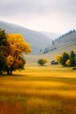 JPG 나무 편집이미지 컬러 자연 산 풍경 초원 평화 고요 가을 전원 조화 산들바람 이미지편집 AI포토 AI콘텐츠 식물 계절 컨셉 바람 전기에너지 생태계 파일형식