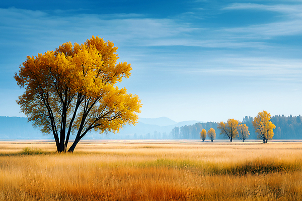 JPG 나무 편집이미지 컬러 자연 산 풍경 초원 햇빛 평화 가을 뷰티풀 이미지편집 AI포토 AI콘텐츠 식물 계절 컨셉 태양 생태계 파일형식