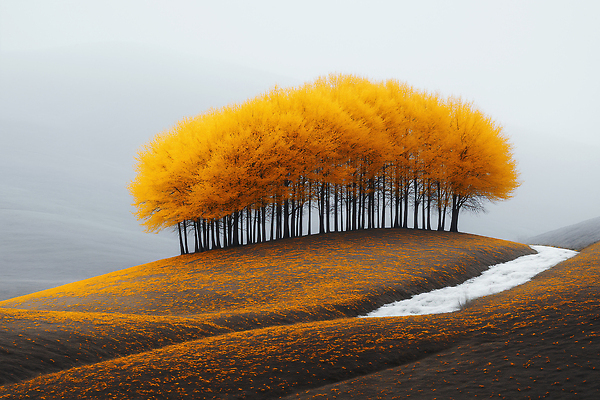 JPG 나무 편집이미지 컬러 자연 풍경 평화 환경 가을 개울 저녁 숲 언덕 뷰티풀 수목 경관 이미지편집 AI컴퓨터그래픽 AI콘텐츠 식물 계절 컨셉 강 야간 생태계 파일형식