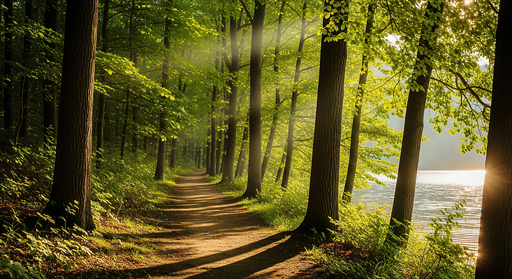 JPG 나무 편집이미지 길 자연 풍경 여름 햇빛 평화 환경 소리 산책 산책로 기운 숲 조용 오후 편집실사 AI포토 AI콘텐츠 식물 계절 컨셉 휴식 태양 CG 생태계 파일형식