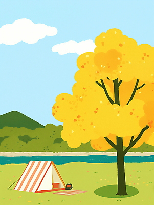 PSD 여행 일러스트 가족 자연 하늘 단풍나무 바람 휴식 텐트 풍경 잔디 야외 여름 파란색 친구 소풍 노란색 캠핑 즐거움 한강 오후 국내일러스트 자연요소 나무 식물 계절 감정 컬러 컨셉 단풍 관계 레저 날씨 서울 캠핑도구 야외활동 생태계 랜드마크 파일형식