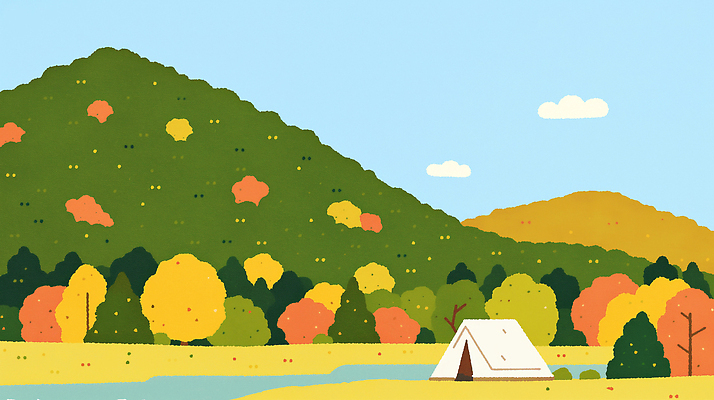 PSD 나무 호수 컬러 여행 일러스트 자연 하늘 바람 휴식 산 텐트 풍경 물 평화 캠핑 탐험 가을 신선 뷰티풀 방식 국내일러스트 자연요소 식물 계절 컨셉 레저 날씨 캠핑도구 생태계 파일형식