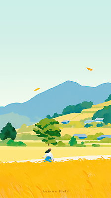 PSD 단풍 농업 일러스트 자연 하늘 산 풍경 초원 햇빛 평화 농사 금색 수확 가을 시골 작업 농부 계약 뷰티풀 국내일러스트 직업 계절 산업 컬러 컨셉 잎 비즈니스 태양 생태계 파일형식