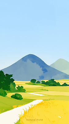 PSD 여행 일러스트 자연 하늘 산 풍경 일상 초록색 농작물 소풍 환경 맑음 가을 조경 지역 조화 평야 산맥 국내일러스트 계절 컬러 농업 날씨 라이프 야외활동 생태계 파일형식