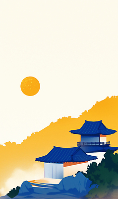 JPG 전통 건축 전통문화 문화 여유 컬러 백그라운드 일러스트 자연 하늘 산 한옥 한국 풍경 일상 평화 일몰 도시 그림 조화 뷰티풀 국내일러스트 AI일러스트 AI콘텐츠 한국전통 감정 아시아 컨셉 고건축 라이프 노을 생태계 파일형식