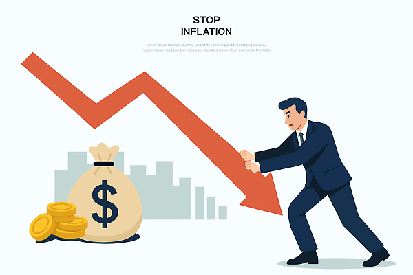 남자 산업 상징 돈 일러스트 비즈니스 그래프 금융 경제 교양 성장 하락 방향 투자 금화 노력 전략 재정 회복 인플레이션 국내일러스트 AI파일 컨셉 사람 재산 황금 파일형식 벡터