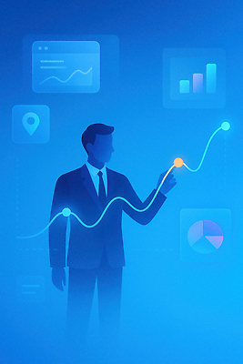 JPG 일러스트 비즈니스 통계 그래프 미래 기술 실험 디지털 자료 정보 성장 시장 전문직 결과 분석 투자 전략 경영 서류판 국내일러스트 AI일러스트 AI콘텐츠 직업 컨셉 사무용품 파일형식