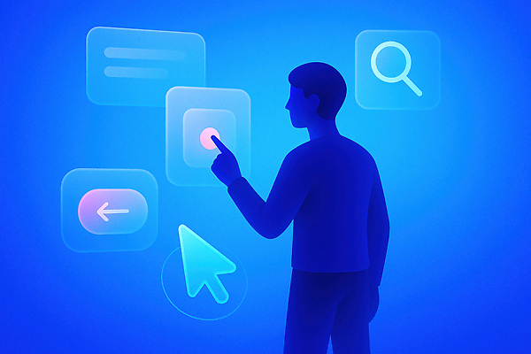 JPG 디자인 남자 일러스트 손가락 모션 기술 그래픽 컴퓨터 디지털 스크린 자료 정보 마우스 분석 클릭 탐색 소프트웨어 인터페이스 사용자 국내일러스트 AI일러스트 AI콘텐츠 손 컨셉 사람 전자제품 컴퓨터용품 파일형식