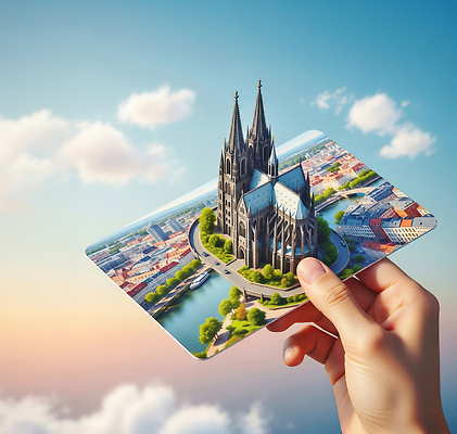 JPG 구름 편집이미지 손 건축 유럽 여행 하늘 독일 풍경 도시 대성당 조화 뷰티풀 쾰른 의료성형뷰티 이미지편집 AI컴퓨터그래픽 AI콘텐츠 자연요소 나라 신체부위 성당 파일형식