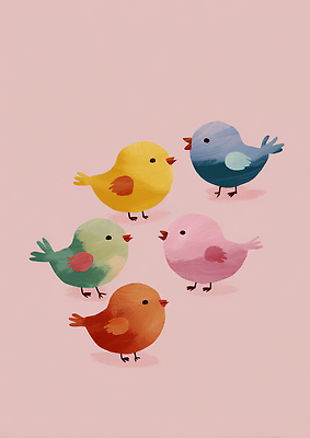 JPG 동물 공원 컬러 일러스트 노래 자연 조류 귀여움 표현 낙서 즐거움 상쾌 그림 5 조화 소통 생동감 국내일러스트 AI일러스트 AI콘텐츠 공공시설 감정 음악 컨셉 숫자 생태계 파일형식