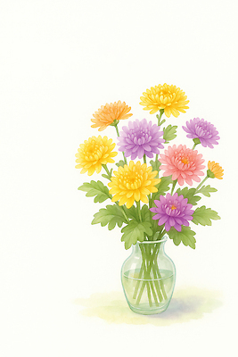 JPG 식물 디자인 꽃 감정 예술 컬러 일러스트 자연 탁자 생명 국화 장식 정원 분위기 편안함 꽃꽂이 오브젝트 향기 화사함 뷰티풀 국내일러스트 AI일러스트 AI콘텐츠 가구 컨셉 감각 생태계 원예 냄새 파일형식